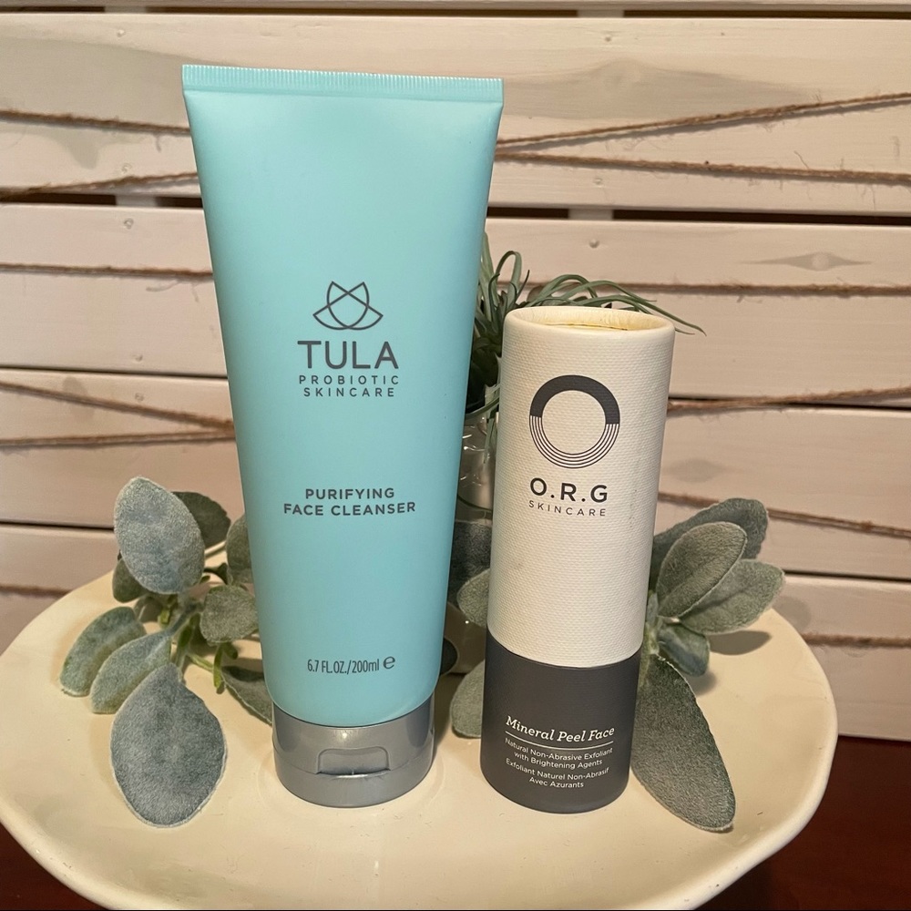 Tula Face Cleanser & ORG face peel
